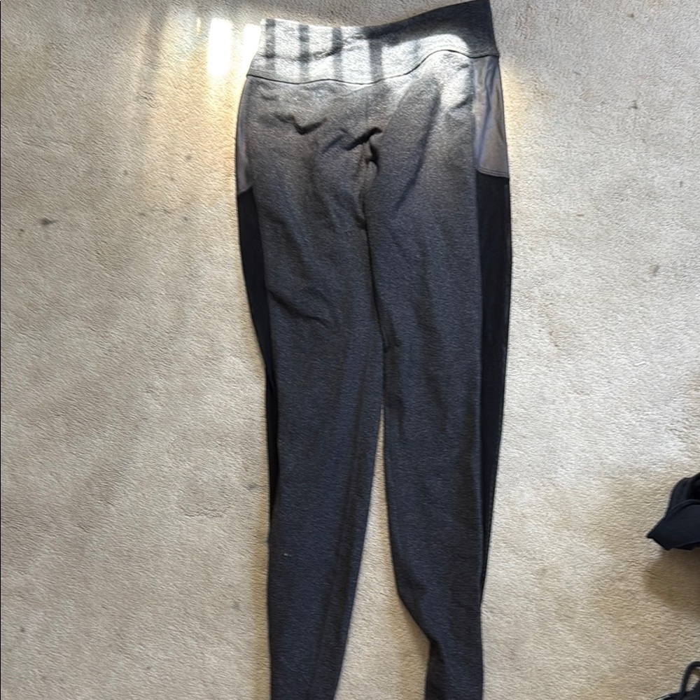 Gray and Black Leggings